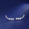 Star Flower Stud Earrings Korean Style Korean Version Niche Exquisite Ins Style Design Earrings