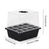6/12Cells Seeds Starter Tray Seeds Germination Adjustable Humidity Vent Plant Nursery Box Bonsai Seedlings Growing For Gardening