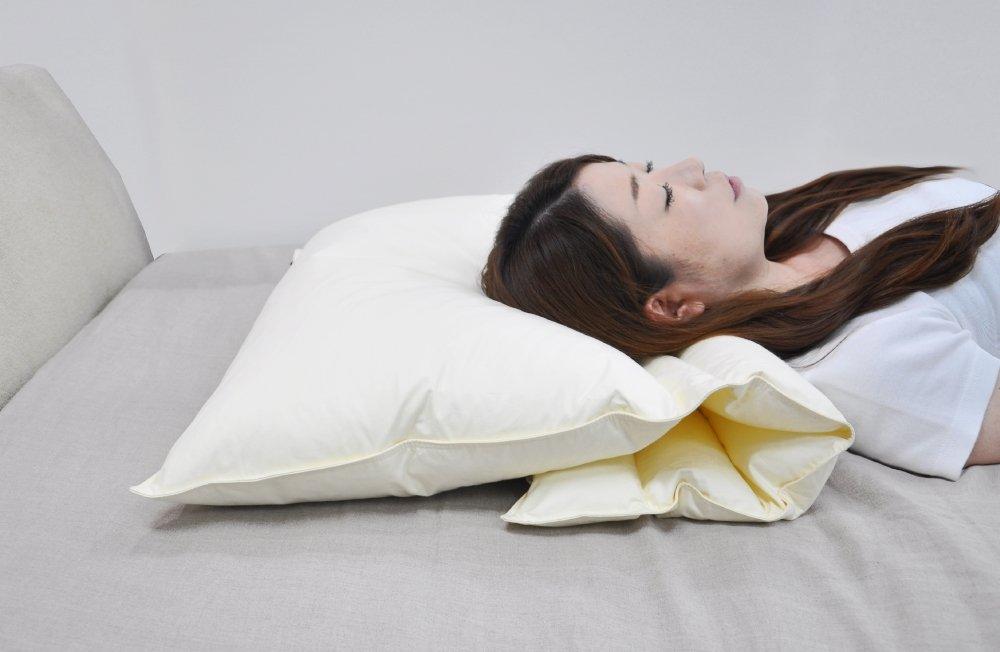 BOMA Folding Pillow with White Pillowcase (OKMWH) for Hotels and Inns