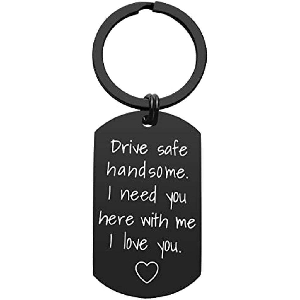Creative Minimalist Keychain Spanish Key Pendant Metal Stainless Steel Laser Key Ring Stainless Steel Keychain for Backpack Bag Pendant