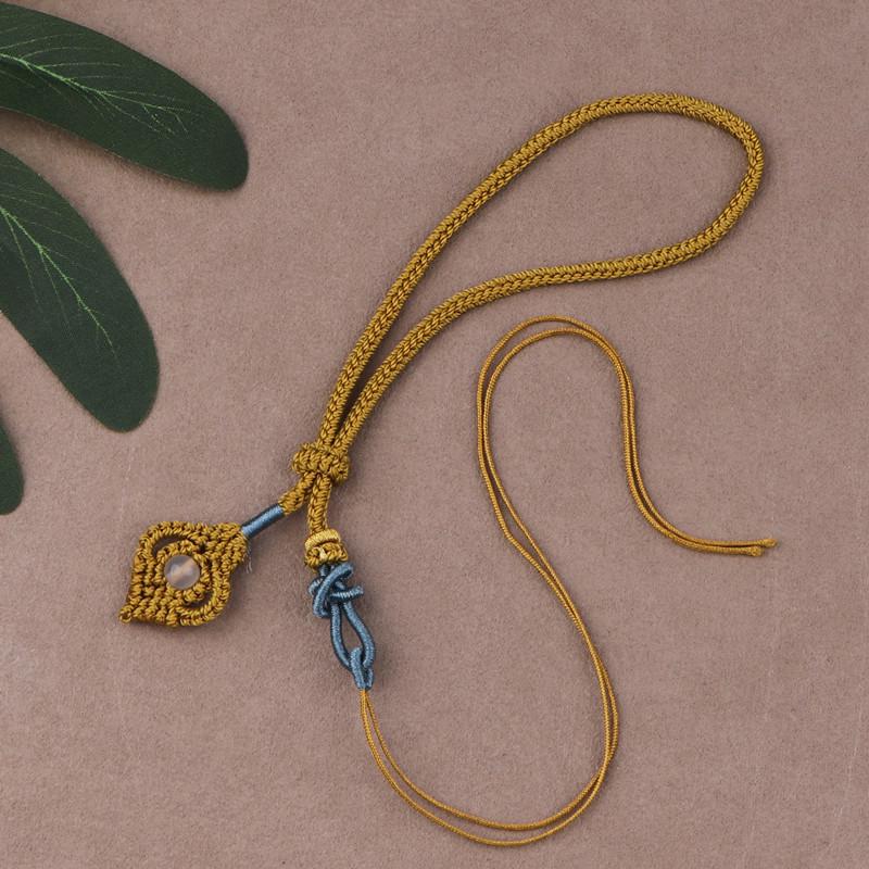 Ancient-Style Handmade Tassel Pendant: DIY Phoenix Tail Knot for Jewelry and Accessories