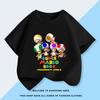 Super Mary Chinobio Toad Blue Mushroom Head Yellow Mushroom Head Green Mushroom Head Short Sleeve Tshirt