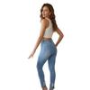 High Waist Slim Fit Denim Skinny Jeans With Bow Rhinestone Detail Women