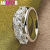 Ringschmuck aus 925er-Sterlingsilber mit vier runden AAA-Zirkonen