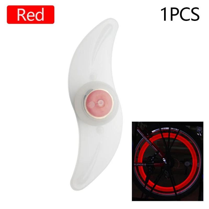 

Bike Wheel Spoke Light Tire Lights 3 Mode LED Waterproof Bike Safety Warning Easy To Install Bicycle Accessories with Battery червоний