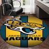 Jaguars Team Spirit Round Rug for Livingroom,Bedroom, Palyroom, Chair Rug, Area rug, Circle Carpet, Large Size Fan Christmas gift