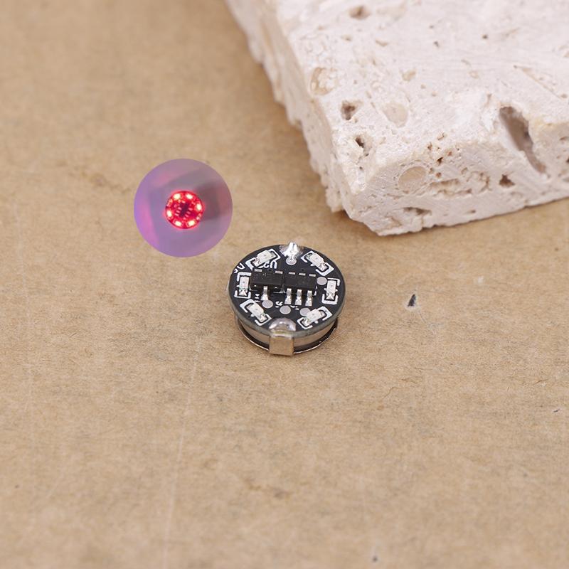 

8-Mode Wireless Led Magnet Induction Lights + Cr927 Button Battery + Magnet Diy Micro Scene Layout Illumination Toys Model червоний