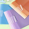 5Pcs File Folders Report Cover Set 50 Sheets Capacity Plastic Binder Paper Protector File Organizers with Side Opening