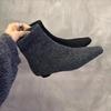 Fashion Women's Fashion Flat Cotton Boots Winter New Pointed Suede Soft Sole Anti-slip Wear-resistant Short Boots