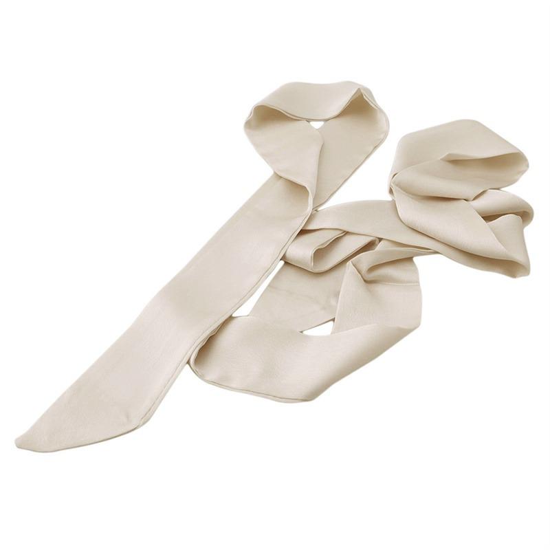 1PC Women Elegant Solid Printed Foulard Neckerchief Long Skinny Scarf Neck Hair Band Female Fashion Handle Ties Ribbon