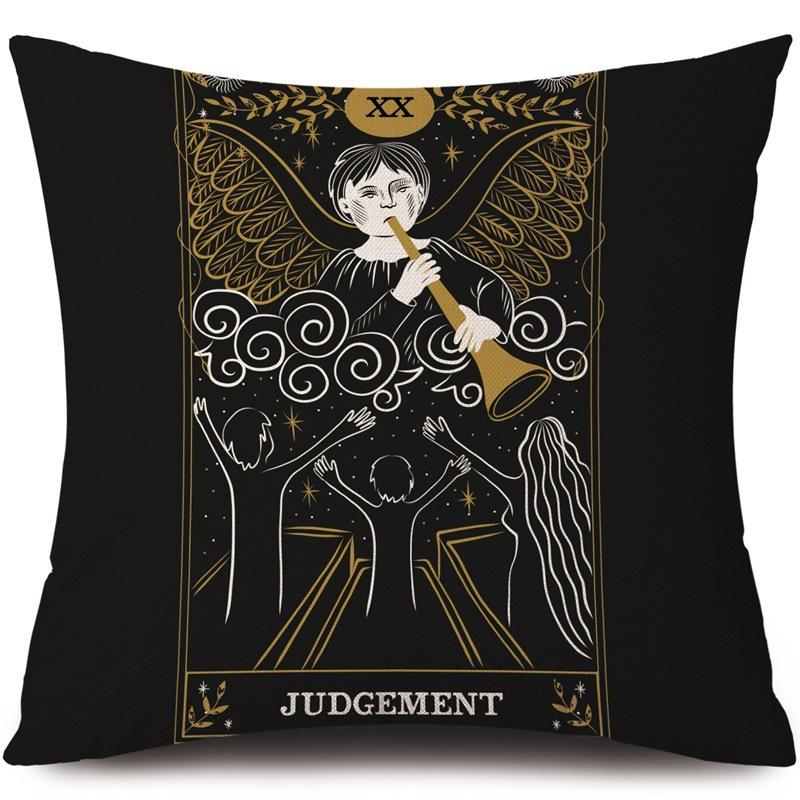 Tarot Card God Sun Face Pillowcase Moon Pillowcase Decoration Living Room bedroom sofa Bed Home Decor Car Cushion decoration
