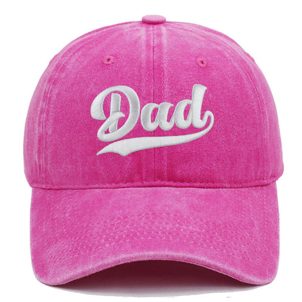Brev Pappa Mamma Broderad Tvättad Mjuk Topp Basebollkeps Fars Dag Mors Dag Presenthatt