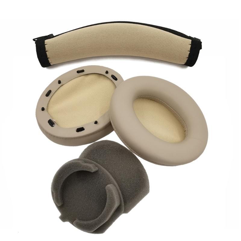 Earpads Pillow Earmuff Ear Pads for WH-1000XM3 Headphone with Buckle Ear Cushions Earpads Headband Protector