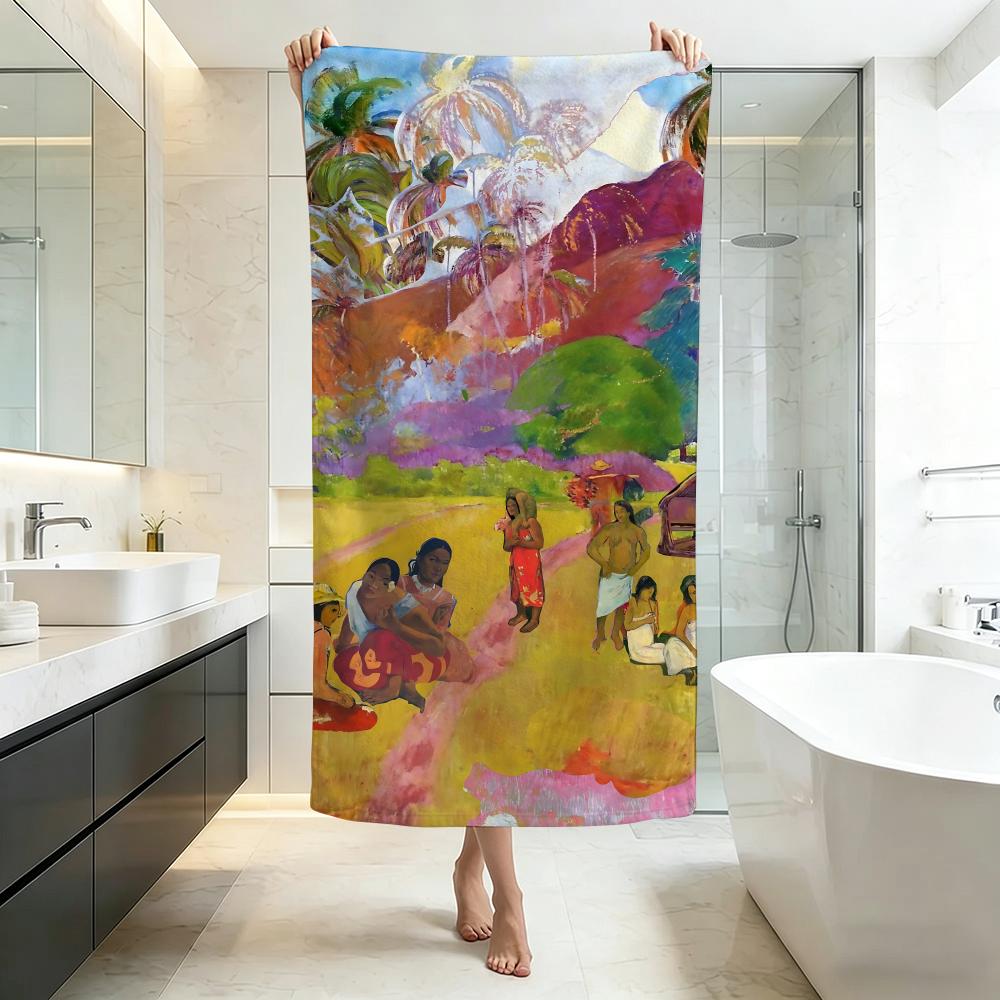 Vivid P-Paul GauguinS Towel Five-Star Hotel Quality Eco-Friendly Ultra Soft Thick Towels & Beach Towels