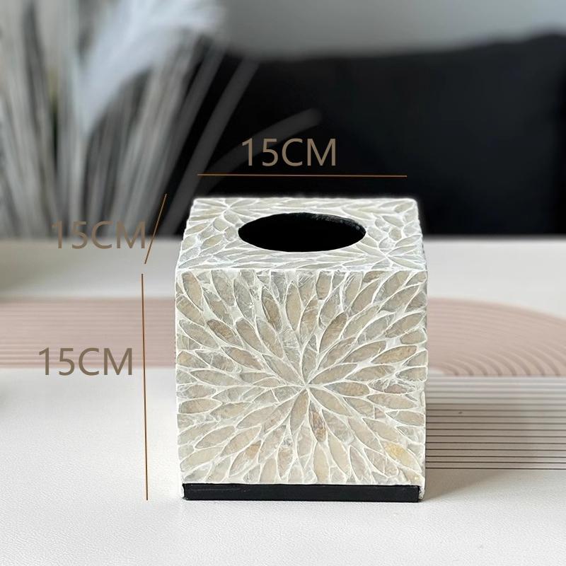 Luxury Tissue Box Creative Aesthetic Tissue Case Elegant Rectangular Napkin Box Home Kitchen Bathroom Storage Boxes Decoration