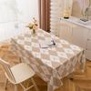 Waterproof & Stain-Resistant Plaid PEVA Tablecloth for Dining or Stall Use