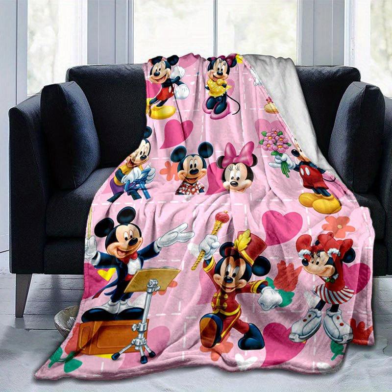 Coperta Mickey & Minnie Morbida, Calda Coperta in Flanella per Divano, Morbido Caldo Copriletto, Idea Regalo Unica.
