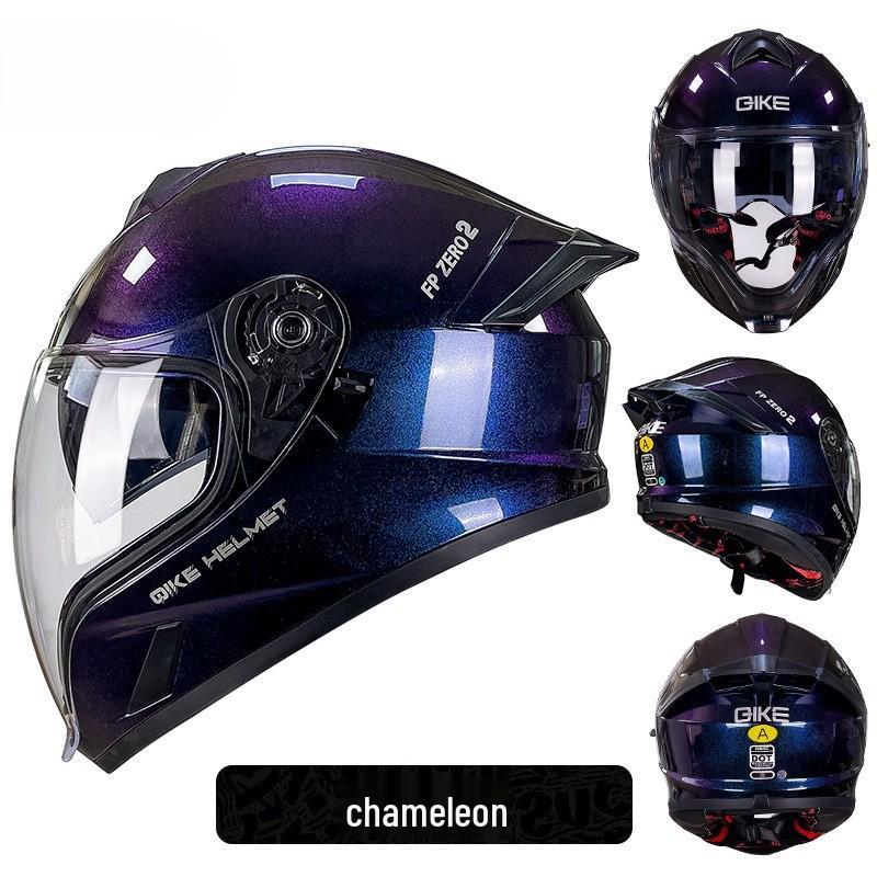 Cross-Border Motorcycle Helmet with Spoiler, Double Visors, Ghost Face Design, Unisex, Full Face, 3C/DOT Certified, All Seasons