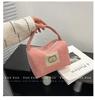 Korean Cute Bear Corduroy Makeup Bag - Portable, Multi-functional, Fresh, Sweet Design for Women