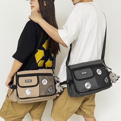 Borsa a tracolla da donna multi-tasche Borsa a tracolla da uomo di grande capacità Borsa a spalla per studenti