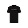 T-shirt Homme Manches Courtes Col Rond Coupe Droite Imprimé Lettres Hauts Noir 8N1TN51J-PZZ1-0021