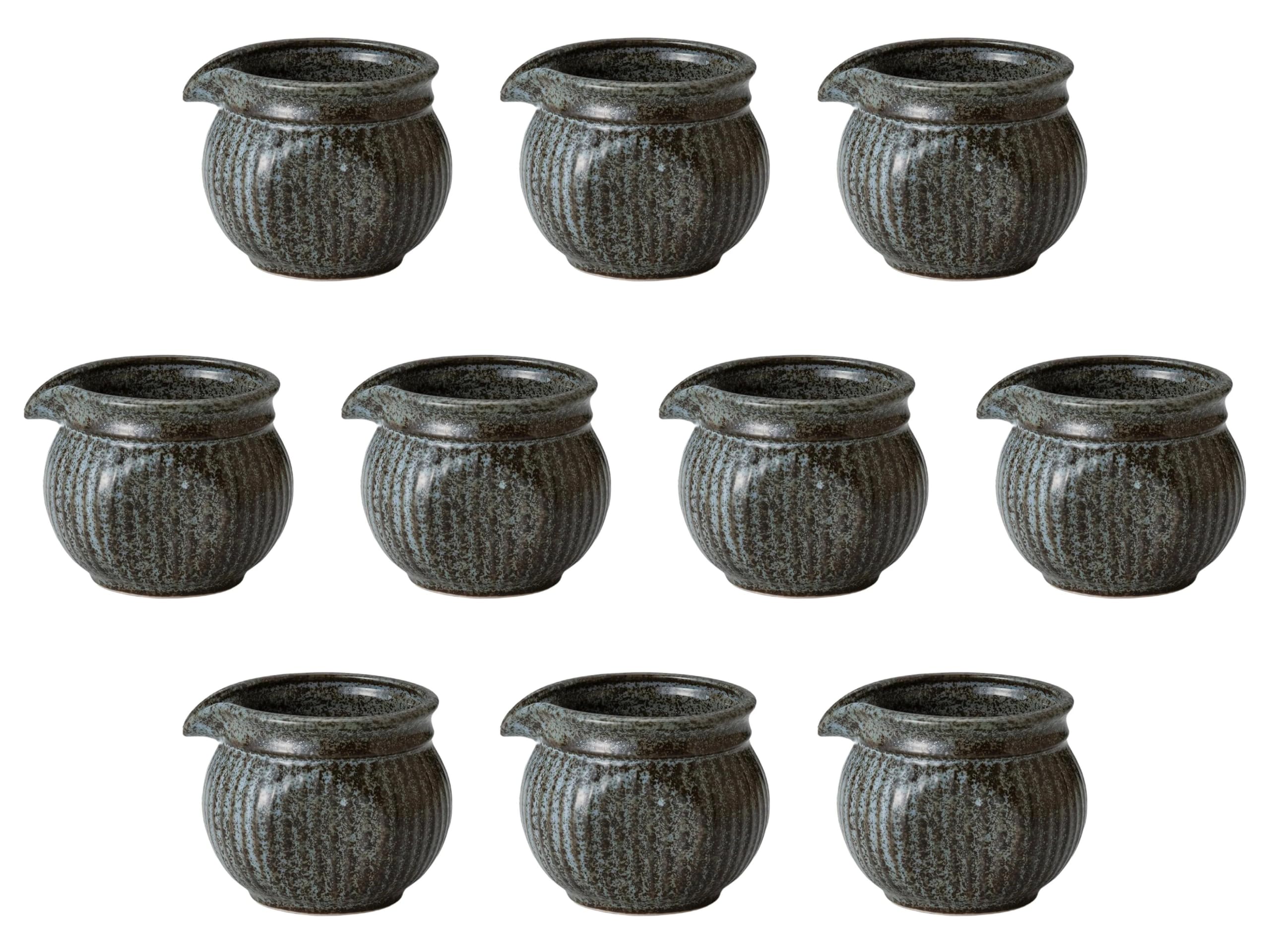 

Set of 10 Mikage Sauce Pot Shiruji Setomonohonpo (Small) [9.5×7.5×7.4cm (250cc)]