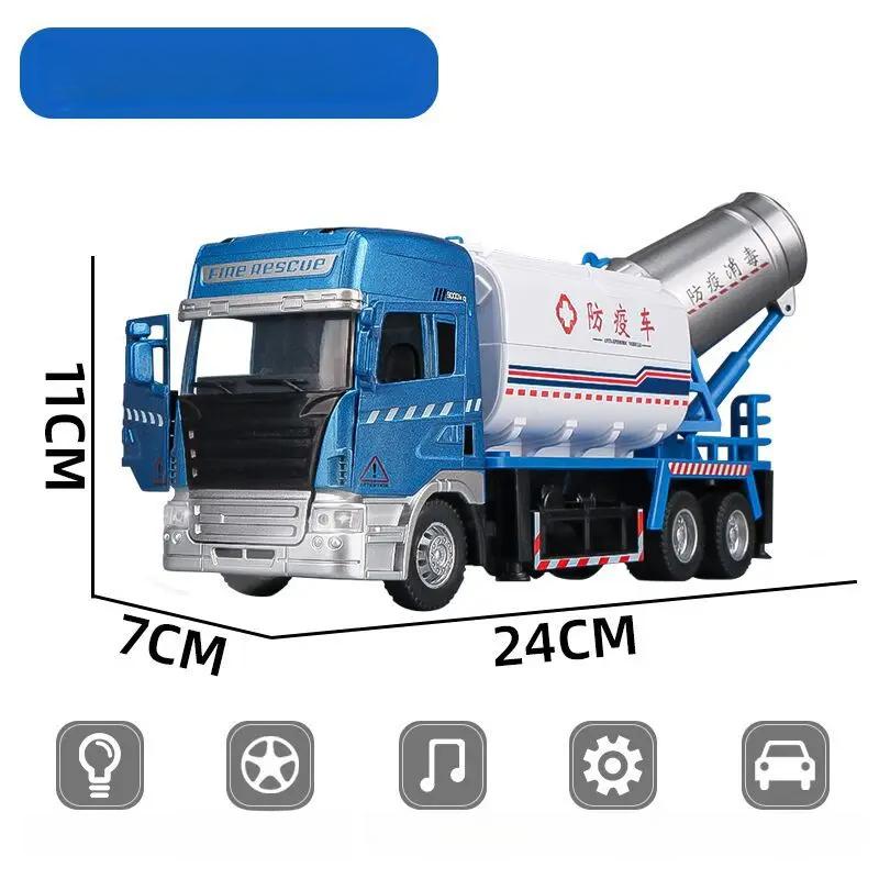 1:50 Alloy Sprinkler Model Automotive Engineering Diecast Metal Truck Toys Watering Car Engineering Vehicle Toys For Boys B106