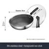 Supor 30cm Honeycomb Stainless Steel Non-Stick Wok