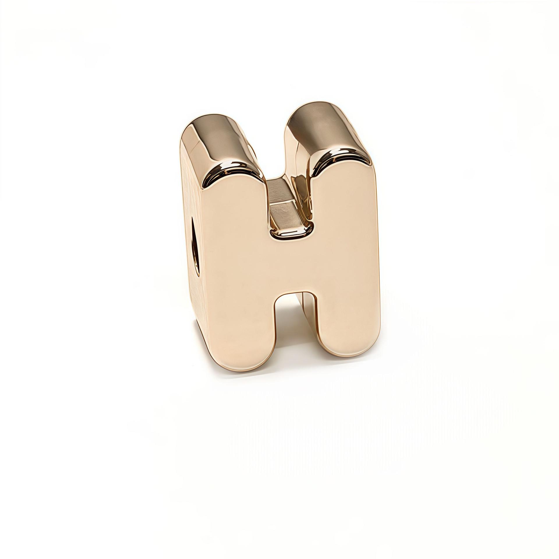 

Аксессуары для ювелирных изделий в виде 3D-букв из розового золота: Украшения для обувных пряжек и браслетов ручной работы 22mm