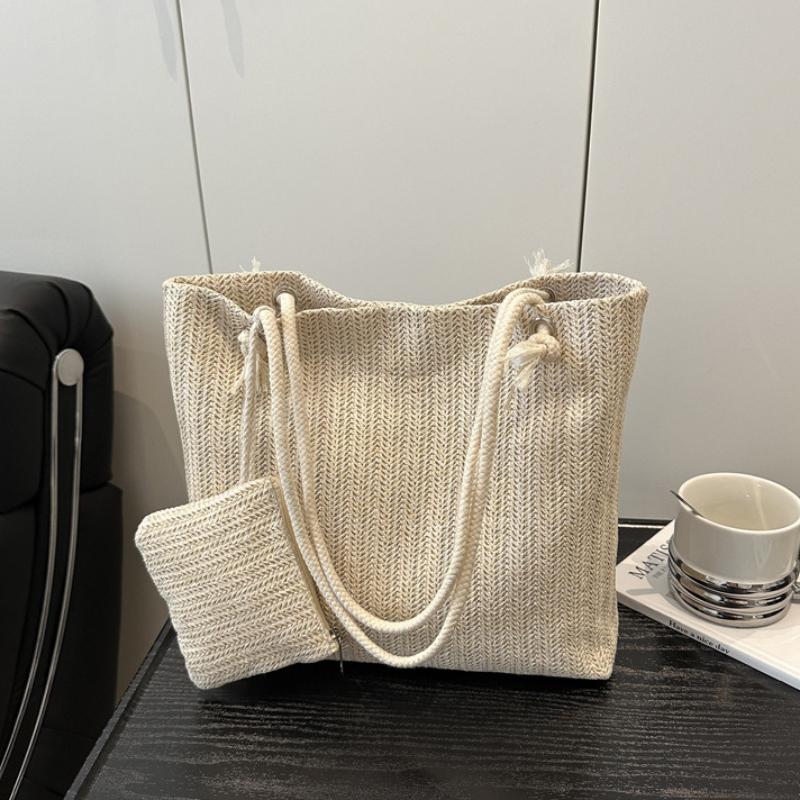 Дизайнерские Женские Сумки Модная Большая Соломенная Сумка-Тоут Летняя Пляжная Сумка Повседневная Бали Большая Сумка