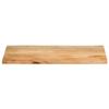 VidaXL Dessus de table 110x60x2,5 cm bord vivant bois massif manguier, dessus de table en bois, dessus de table d'appoint, 370719