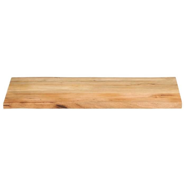 VidaXL Dessus de table 110x60x2,5 cm bord vivant bois massif manguier, dessus de table en bois, dessus de table d'appoint, 370719