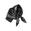 70 Simulation Silk Navy Blue Cashew Silk Scarf, Simple And High-End Sense Matching Square Scarf, Women'S Decorative Thin Scarf, Workplace Scarf.