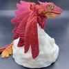 3D Printed Feathered Dragon Fidget Toy Movable Joints Flying Dragon Action Figure Articulated Dragon Figurine Model Desktop Decoration Kids Adults
