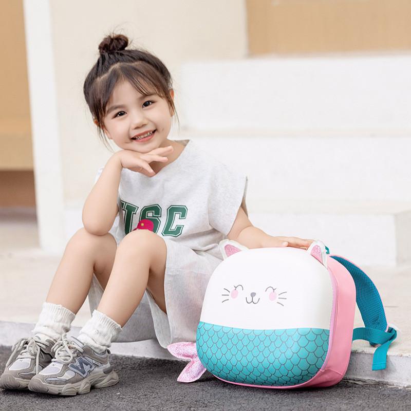 Cute Animal Design Kids Backpack Oxford Fabric School Bag For Boys And Girls