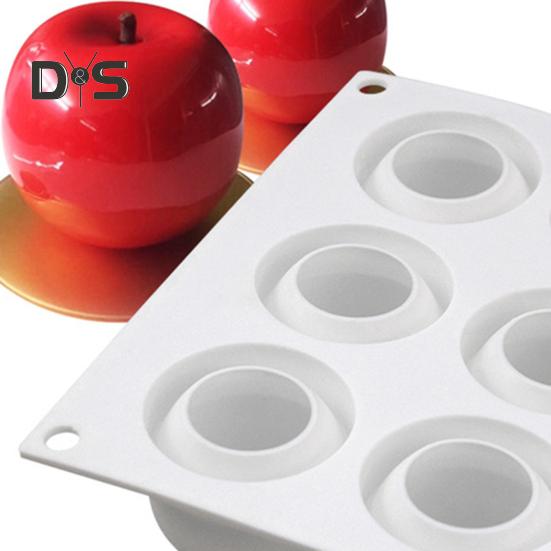 Silikonová dortová forma Vícekomorový design Forma ve tvaru třešně Měkká nepřilnavá forma na pečení do kuchyně