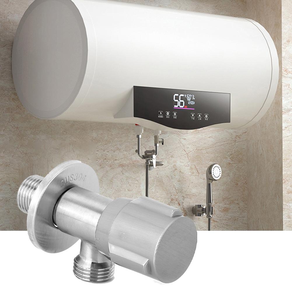 G1 2in Gewinde Edelstahl Eckventil Absperrventil Zubehör für Wasserhahn Toilette Warmwasserbereiter