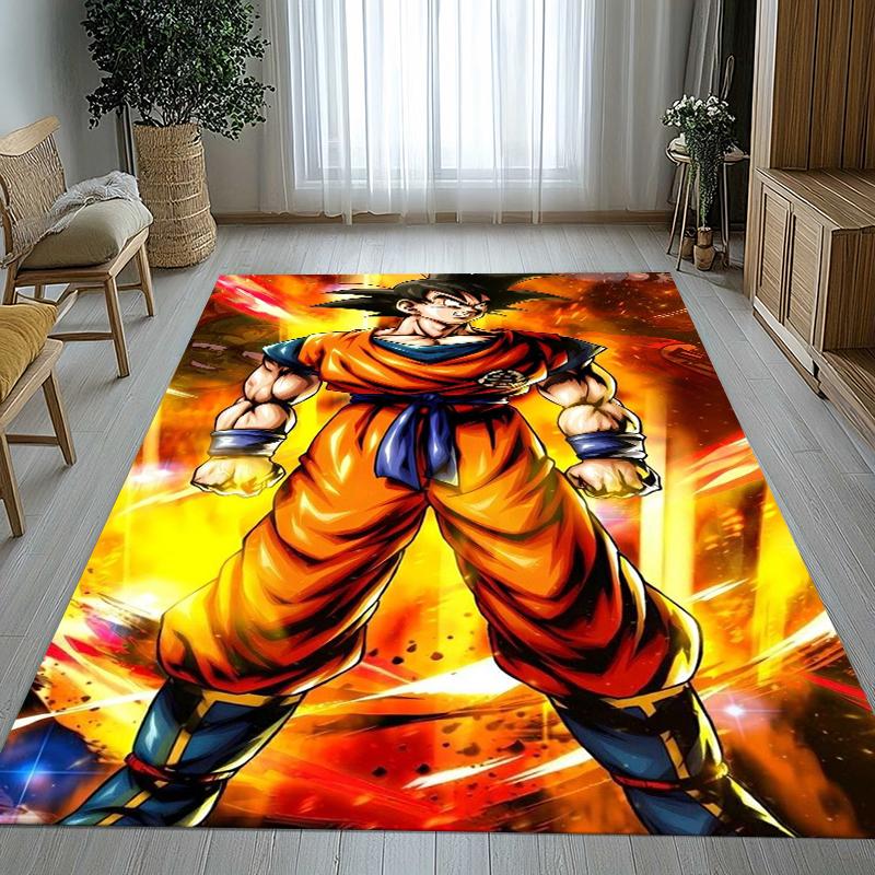 Anime D-Dragon Ball Game Cartoon Living Room Non-Slip Area Rug Soft Carpet for Bedroom Kids Playroom Sofa,Home Decor Doormat