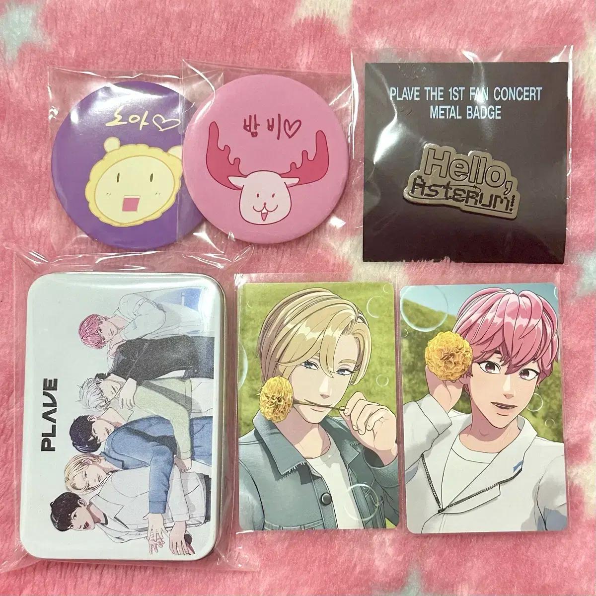 

Plave Noah Bamby Can Badge Concert Badge Mediheal Tin Case Photocard