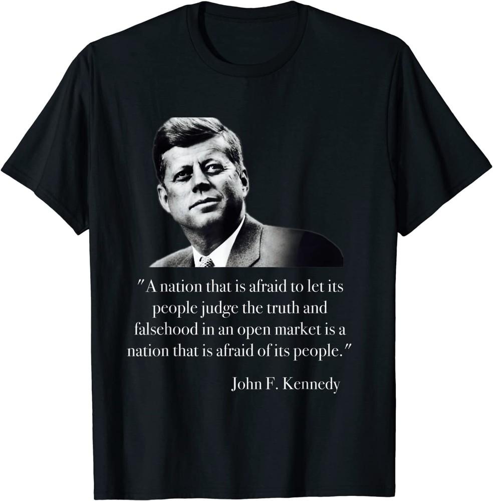 

NEW LIMITED John F. Kennedy Let People Judge The Truth Quote Tee L
