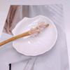 Pink Peach Blossom Hair Stick Women Girl Chinese Style Elegant Hairpin Simple Wood Hair Fork Vintage Headwear Hair Accessories