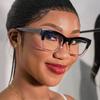 Japanese Korean Square Frame Glasses Women Retro Harajuku Eyeglasses Clear Reading Spectacle Blue Light Blocking Eyewears