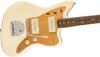 Squier by Fender E-Gitarre J Mascis Jazzmaster, Lorbeer-Griffbrett, Vintage White mit Softcase
