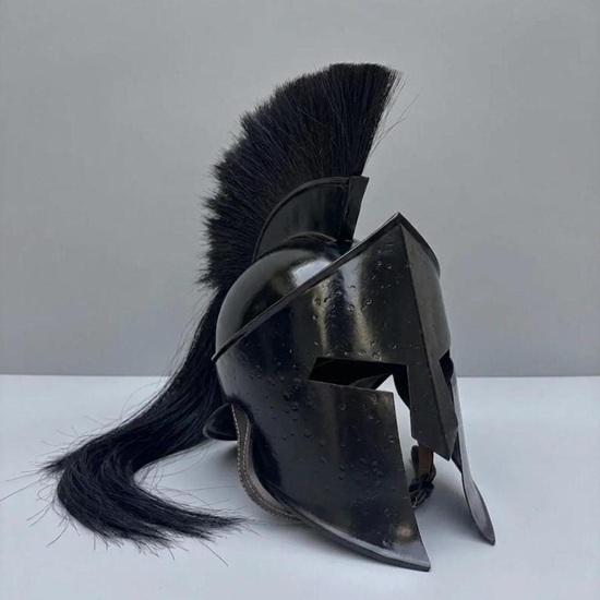 Spartan Helmet King Leonidas 300 Movie Steel Armor Cosplay LARP Wearable Display Helmet