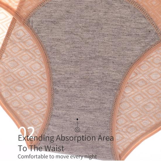 Women's Period Underwear Leakproof High Waist Menstrual Panties Ladies Soft Stretch Postpartum Briefs