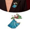 Vintage Angel Brooch Featuring Rhinestones Statement Brooch Dress Accessory Perfect for Elevating Party and Formal Wear