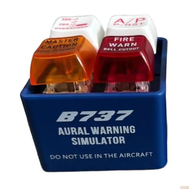 

Брелоки-аварийные оповещатели для самолета B737, брелок для ключей, который носят пилоты, освежитель с мигающими огнями, кнопка имитации звука, подарок для авиационного энтузиаста