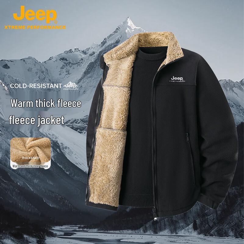 JEEP Unisex Outdoor Winter Warm Fleece Jacket M