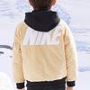 Nike Down Jacket With Embroidered Letter Logo Zipper Short Sleeve Kids Jackets Khaki NY2242028PS-003