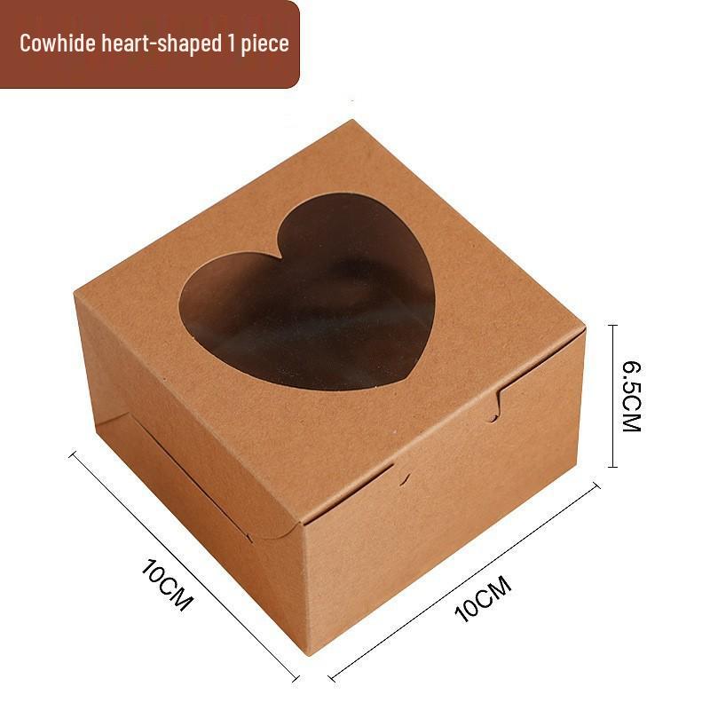 Transparent Window Cake, Muffin, and Cupcake Box for Packaging and Takeout